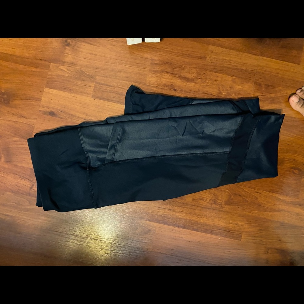 Dark Blue Mesh Leggings